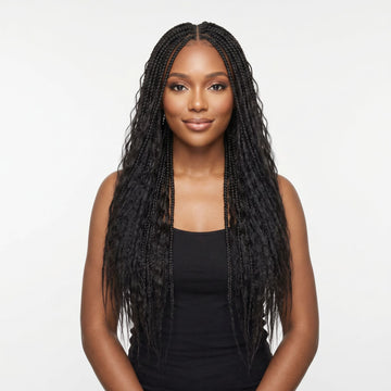 16" Kinky Straight Feather Crochet