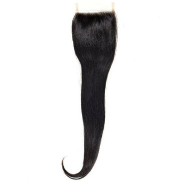 Straight 4x4 Transparent Lace Closure